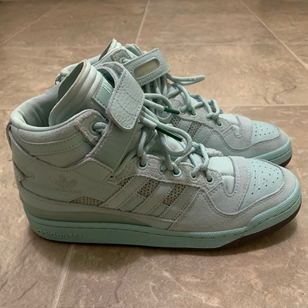 Beyonce Ivy Park X Forum Mid Green Tint Adidas Sneakers Mens 8.5 Suede Leather
